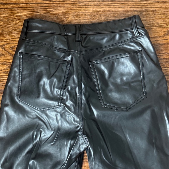 Abercrombie Black Faux Leather Pants - Picture 4 of 4